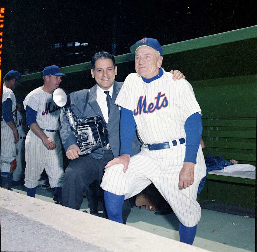 Lou Requena and Casey Stengel (Mets)